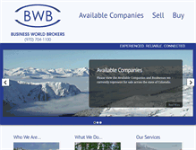 Tablet Screenshot of businessworldbrokers.com